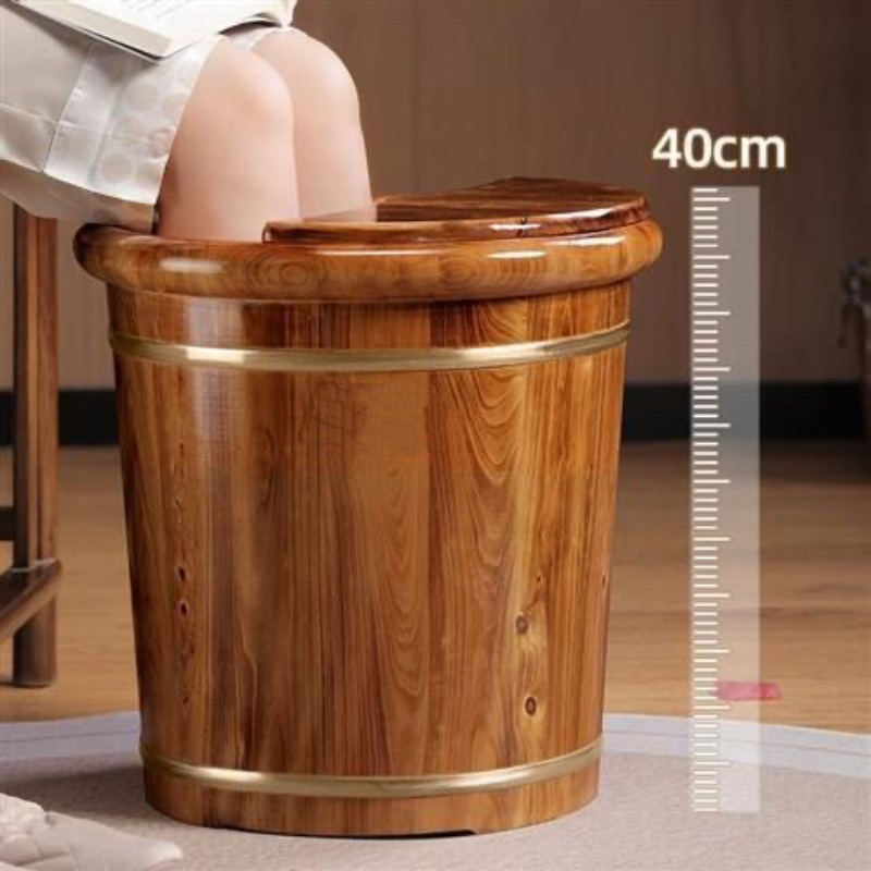 Spa & Wellness Dr Roy Sothers - Wooden Foot Soaking Bucket, Solid Wood