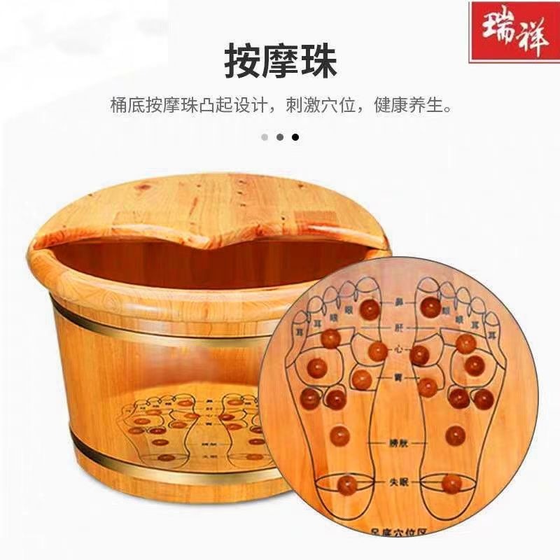 Cedar Wood Foot Soaking Bucket - Spa & Wellness Dr Roy Sothers review and price